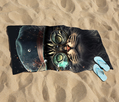 Norwegian Forest Cat Beach Towel