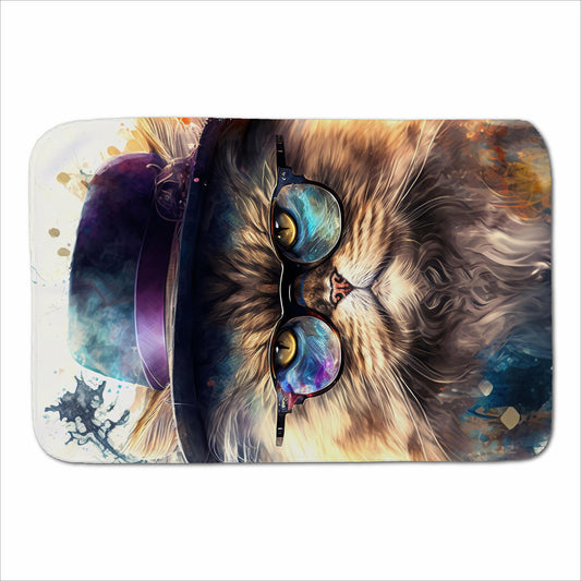 Persian Cat Splashart Sherpa Blanket