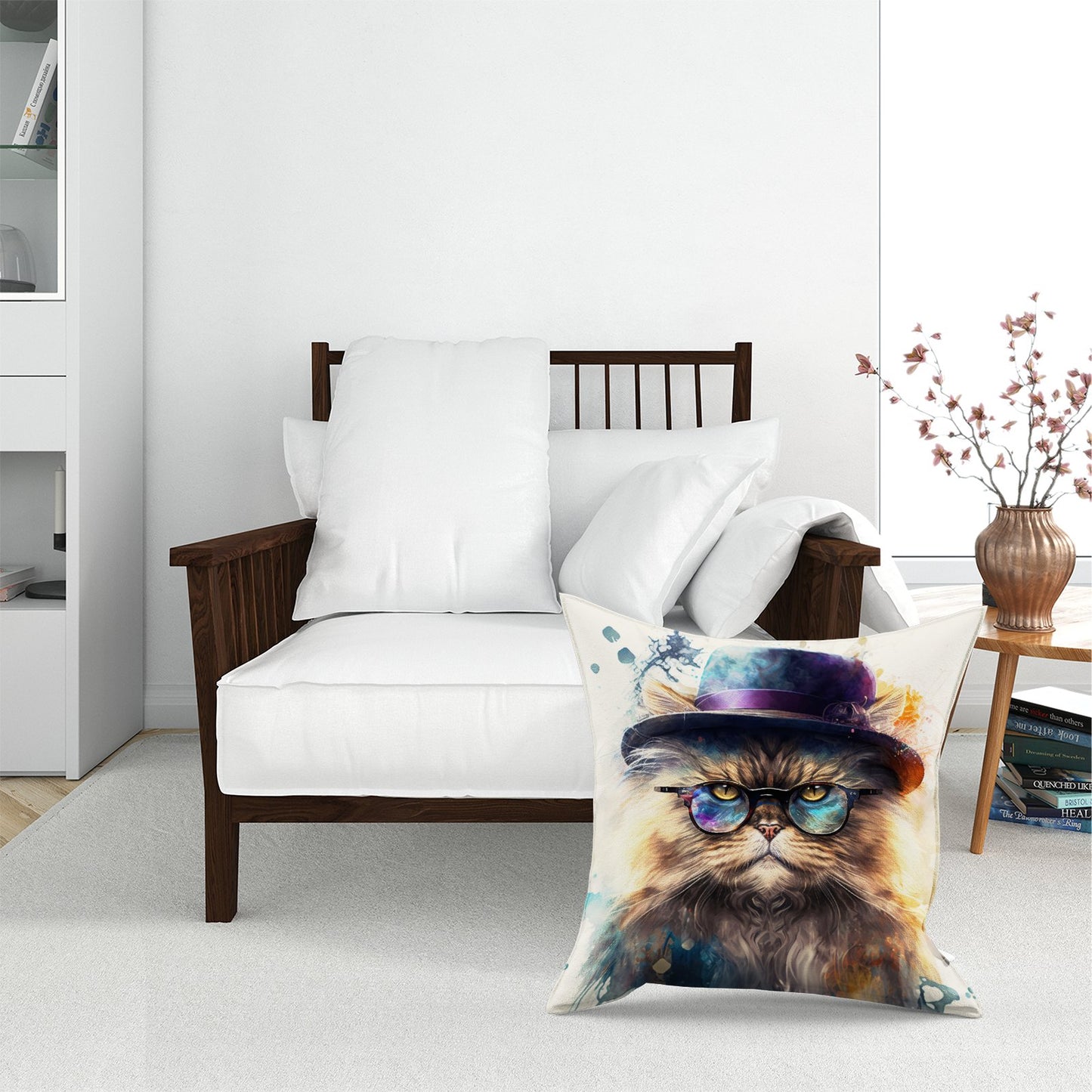 Persian Cat Splashart Pet Bed