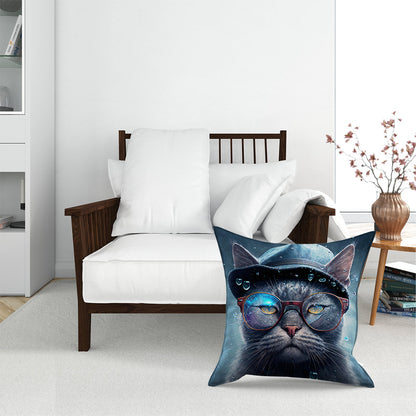 Russian Blue Cat Splashart Pet Bed