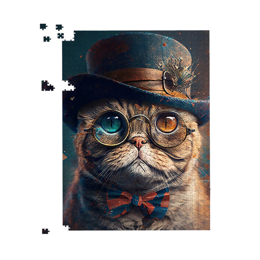 Scottish Fold Cat Jigsaw Puzzle
