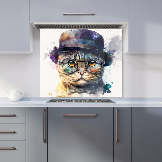 Scottish Fold Cat Splashart Kitchen Splashback