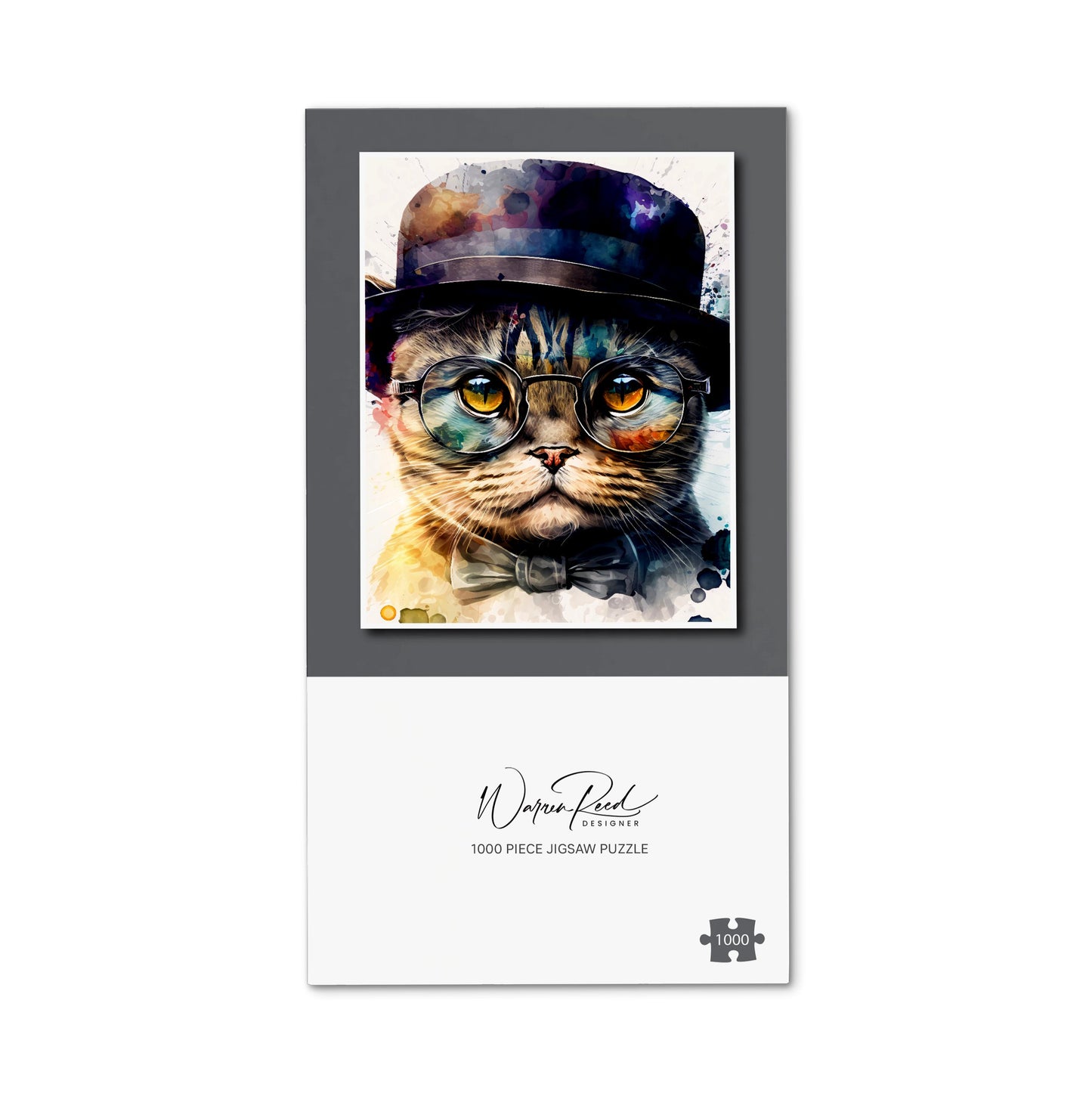 Scottish Fold Cat Splashart Jigsaw Puzzle
