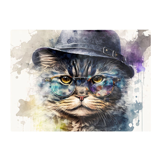Selkirk Rex Cat Splashart Chopping Board