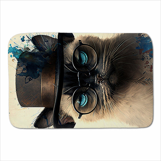 Siamese Cat Splashart Sherpa Blanket