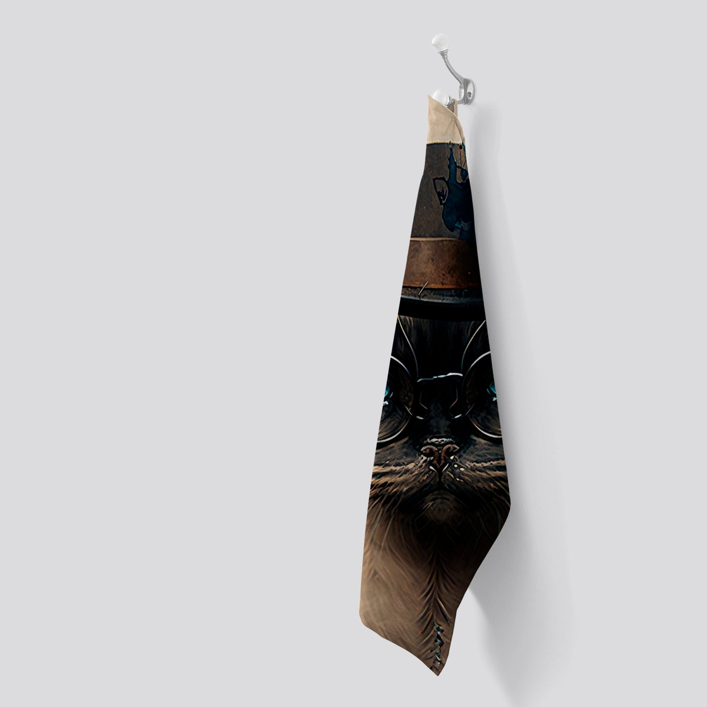 Siamese Cat Splashart Tea Towel