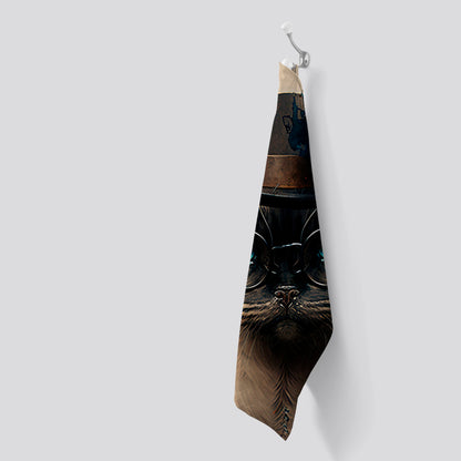 Siamese Cat Splashart Tea Towel