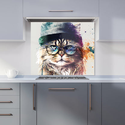 Siberian Cat Face Splashart Kitchen Splashback