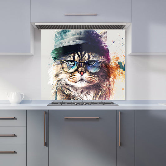 Siberian Cat Face Splashart Kitchen Splashback