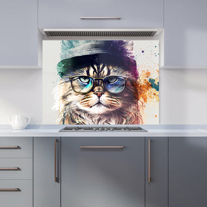 Siberian Cat Face Splashart Kitchen Splashback