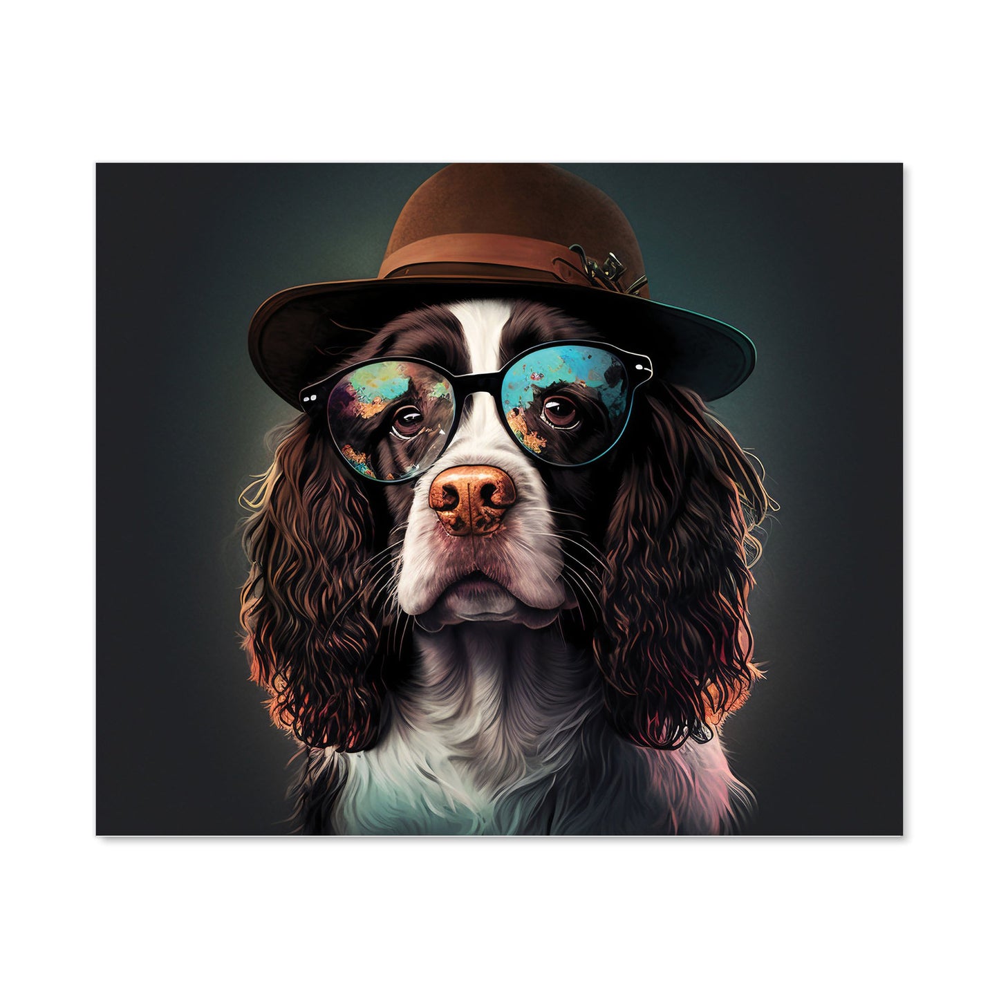 Springer Spaniel Dog Splashart Kitchen Splashback