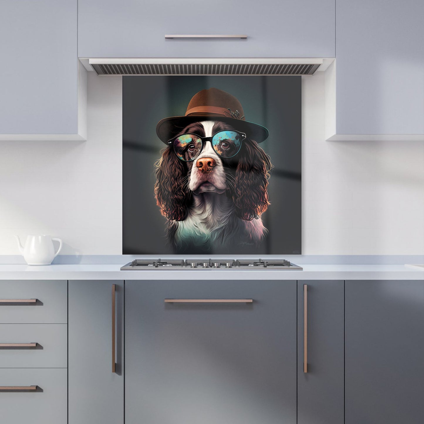 Springer Spaniel Dog Splashart Kitchen Splashback