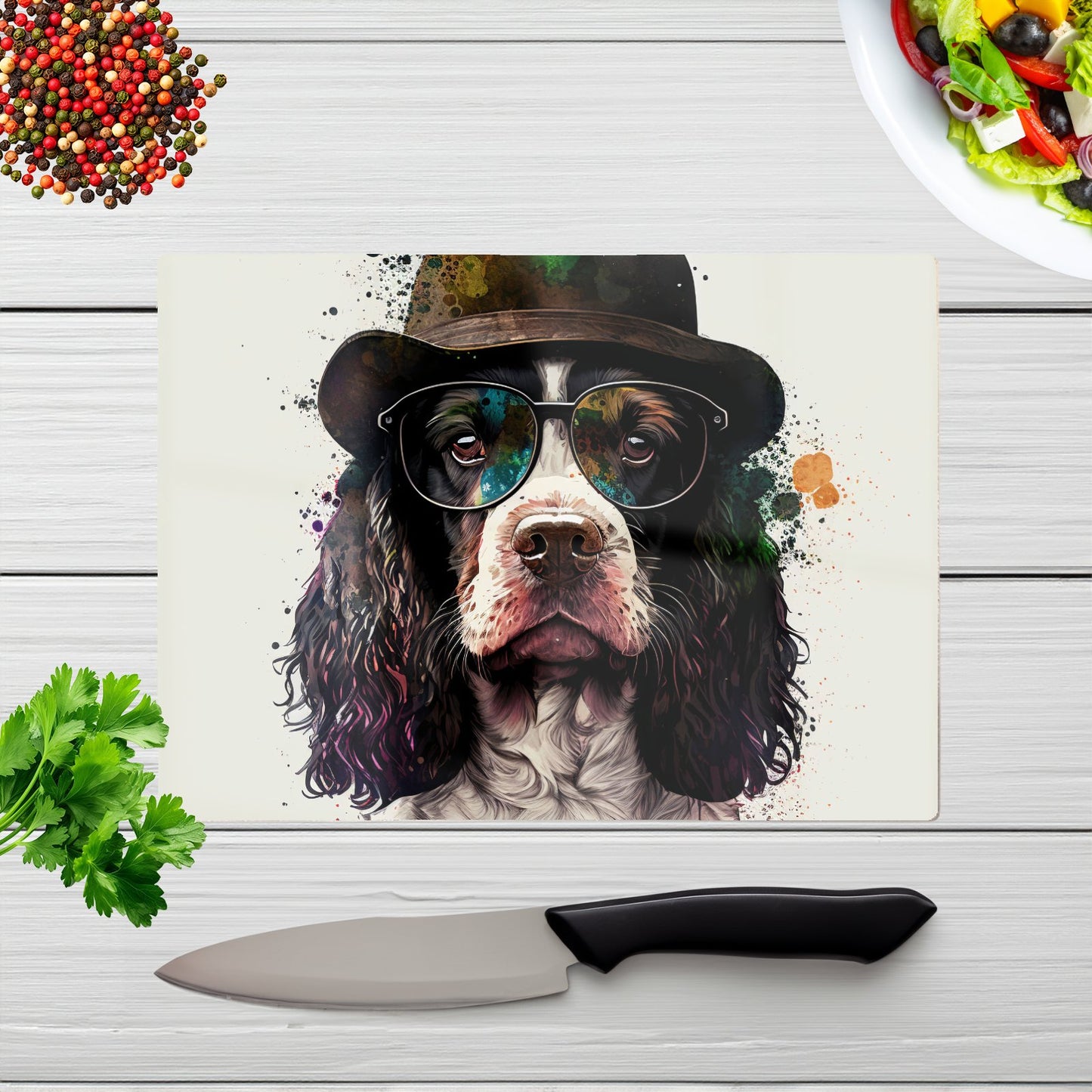 Springer Spaniel Dog Chopping Board