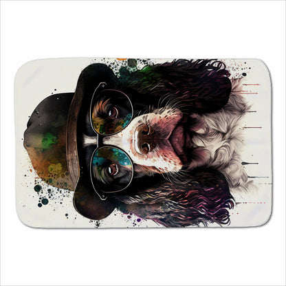 Springer Spaniel Dog Sherpa Blanket
