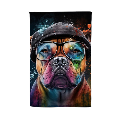 Staffordshire Bull Terrier Dog Splashart Tea Towel