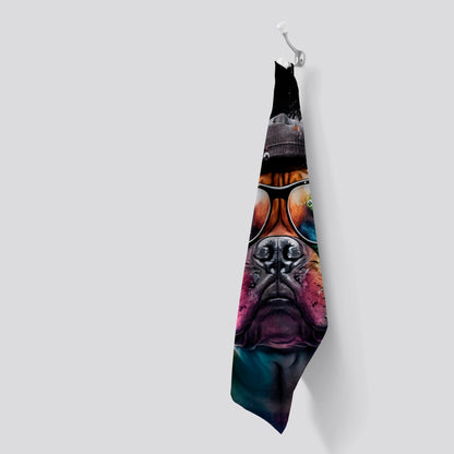 Staffordshire Bull Terrier Dog Splashart Tea Towel