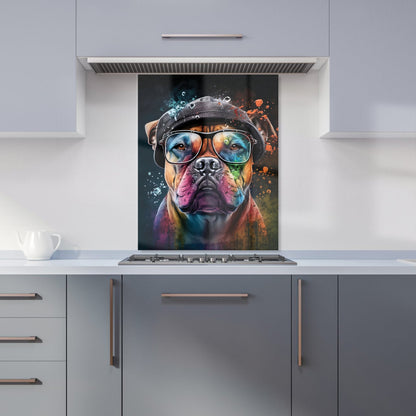 Staffordshire Bull Terrier Dog Splashart Kitchen Splashback