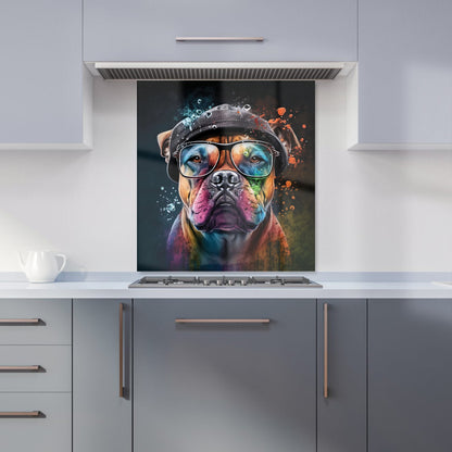 Staffordshire Bull Terrier Dog Splashart Kitchen Splashback