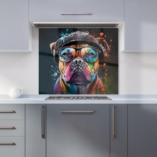 Staffordshire Bull Terrier Dog Splashart Kitchen Splashback