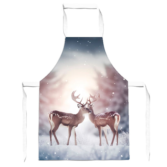 Reindeer In The Snow Apron