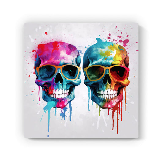 Splashart Happy Skeletons Canvas