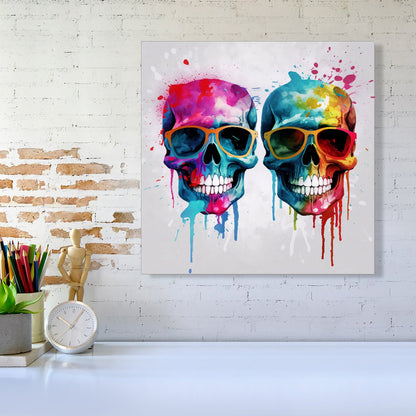 Splashart Happy Skeletons Canvas