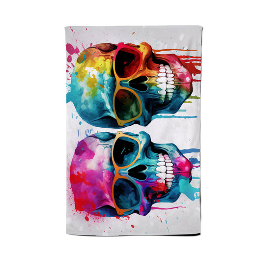 Splashart Happy Skeletons Tea Towel