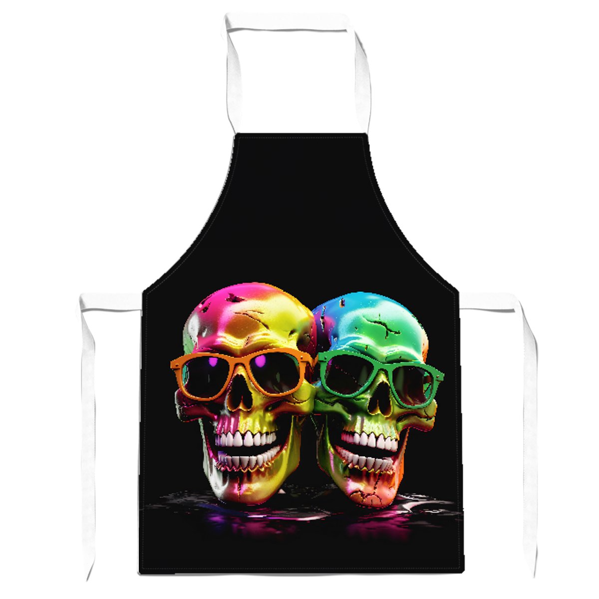 Happy Skeletons In Sunglasses Apron