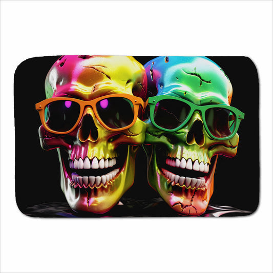 Happy Skeletons In Sunglasses Sherpa Blanket