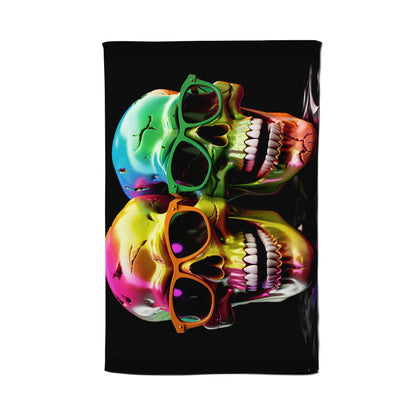 Happy Skeletons In Sunglasses Tea Towel