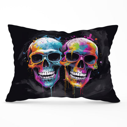 Splashart Happy Skeletons In Glasses Cushions