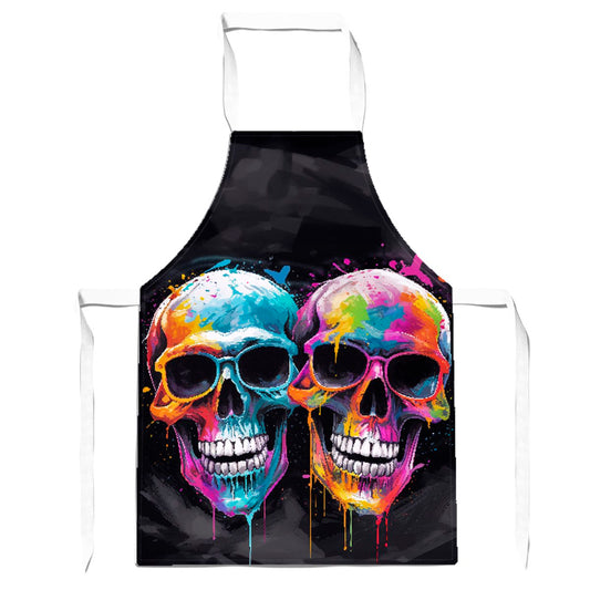 Splashart Happy Skeletons In Glasses Apron