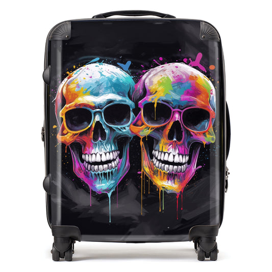 Splashart Happy Skeletons In Glasses Suitcase