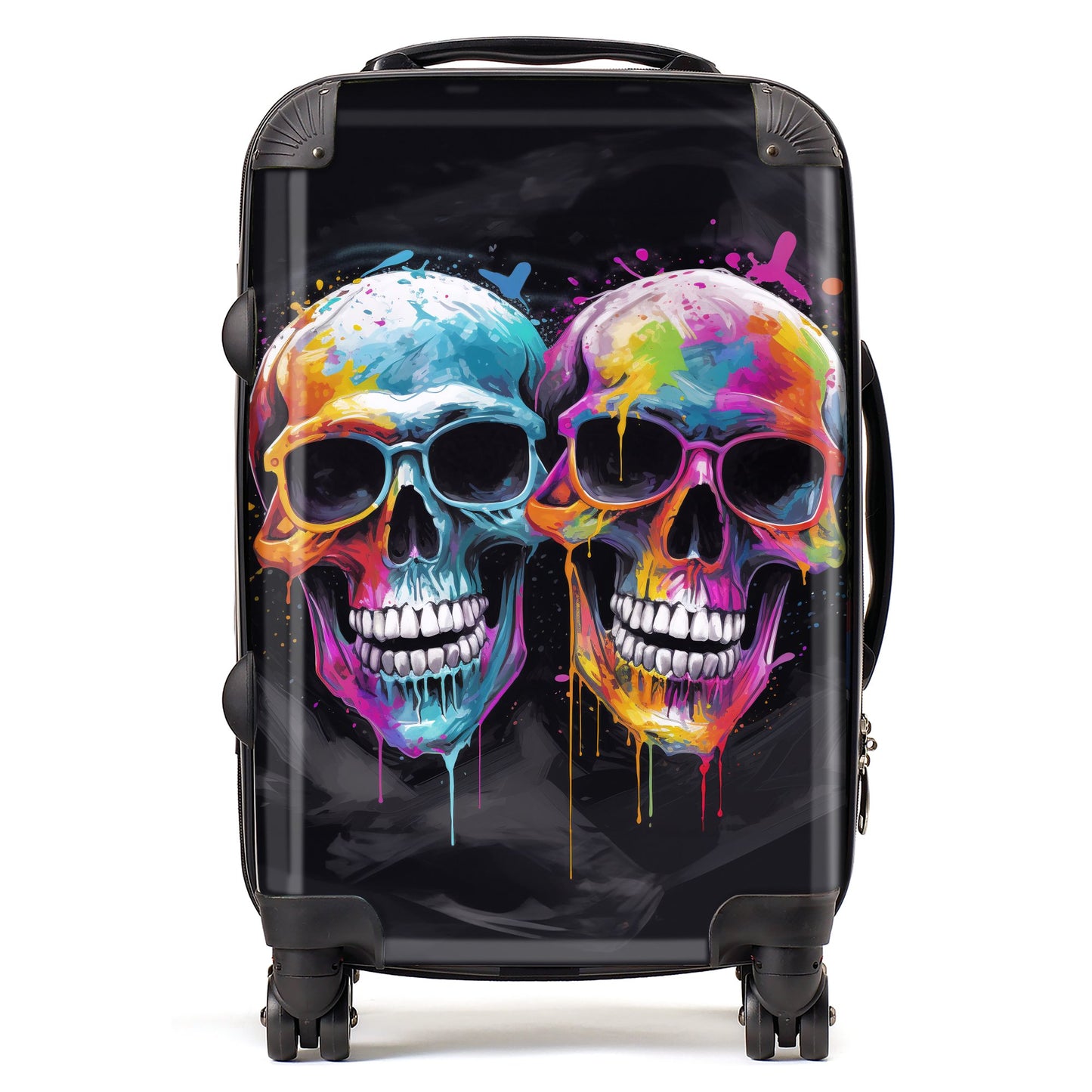 Splashart Happy Skeletons In Glasses Suitcase