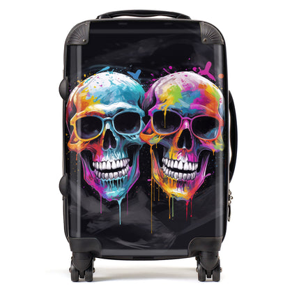 Splashart Happy Skeletons In Glasses Suitcase