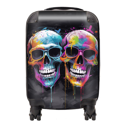 Splashart Happy Skeletons In Glasses Suitcase