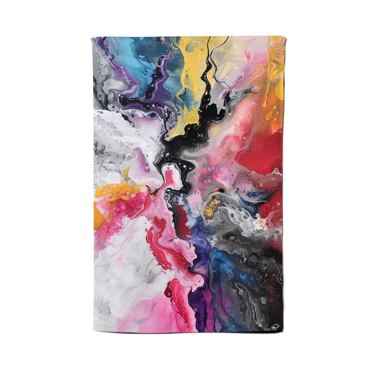 Explosive Colour Cascade Tea Towel