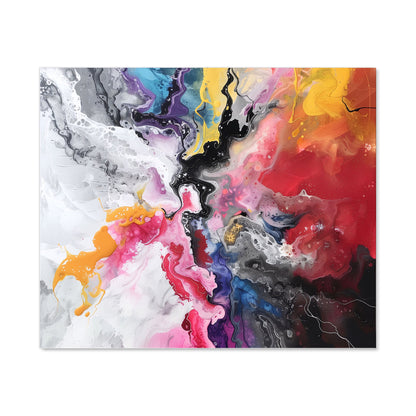 Explosive Colour Cascade Kitchen Splashback