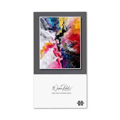 Explosive Colour Cascade Jigsaw Puzzle
