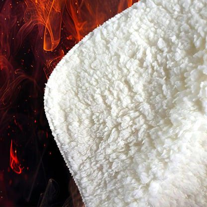 Fiery Mindscape: Portrait In Flames Sherpa Blanket