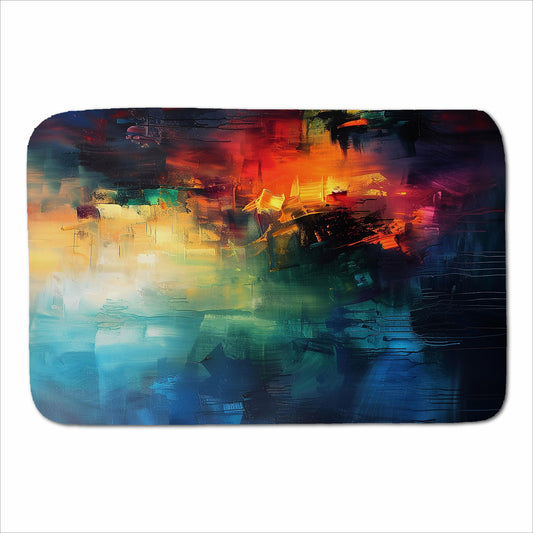 Colourful Chaos: Urban Dreamscape Sherpa Blanket