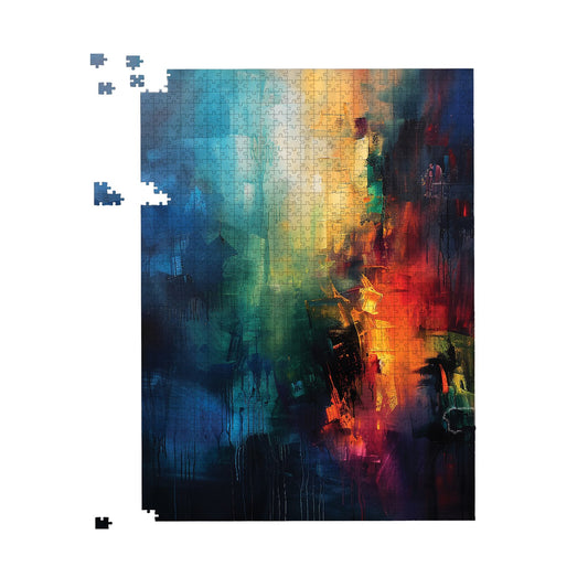 Colourful Chaos: Urban Dreamscape Jigsaw Puzzle