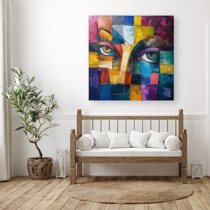 Fragmented Vision: Eyes Of The Soul Canvas