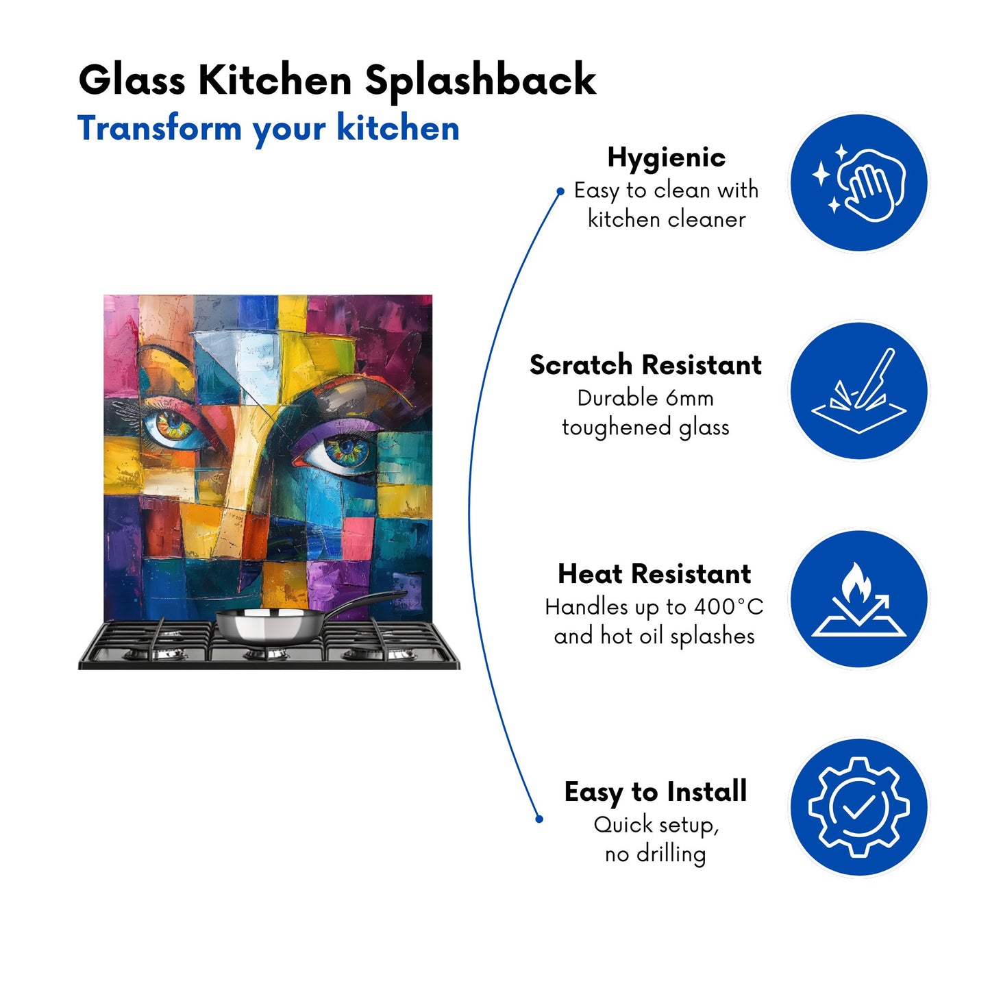 Fragmented Vision: Eyes Of The Soul Kitchen Splashback