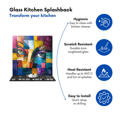 Fragmented Vision: Eyes Of The Soul Kitchen Splashback
