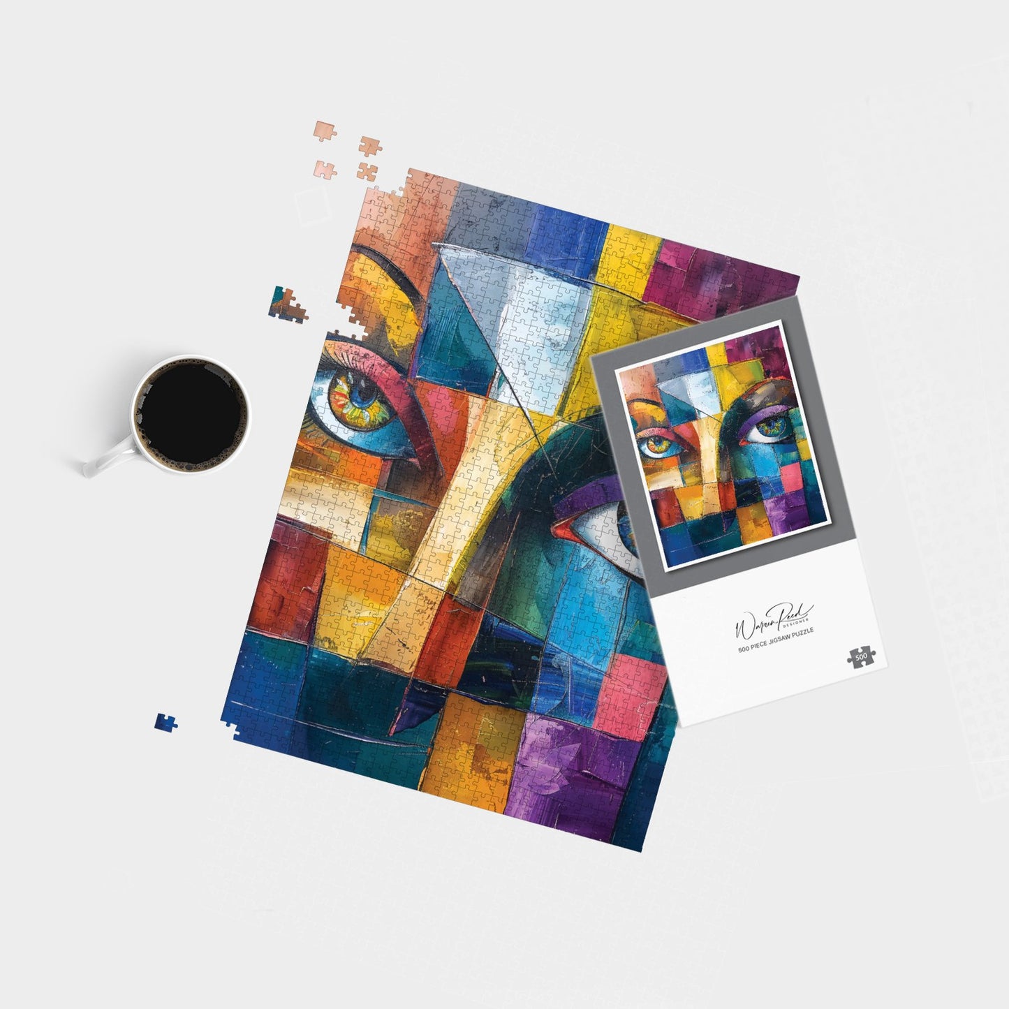 Fragmented Vision: Eyes Of The Soul Jigsaw Puzzle