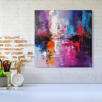 Vibrant Metropolis: A Palette Of Emotions Canvas
