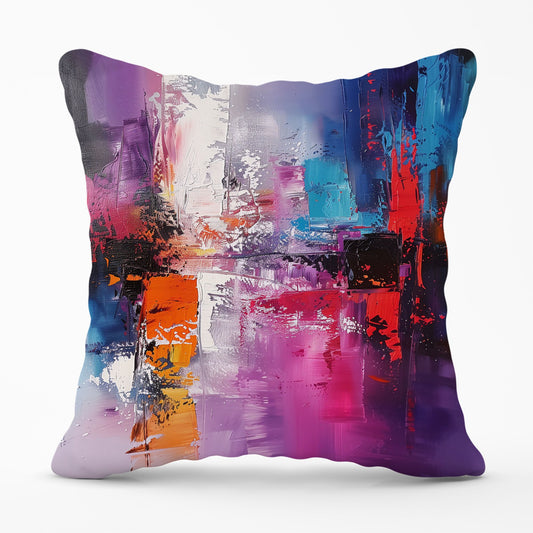 Vibrant Metropolis: A Palette Of Emotions Cushions