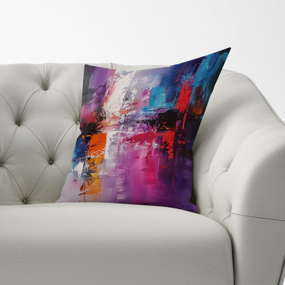 Vibrant Metropolis: A Palette Of Emotions Cushions