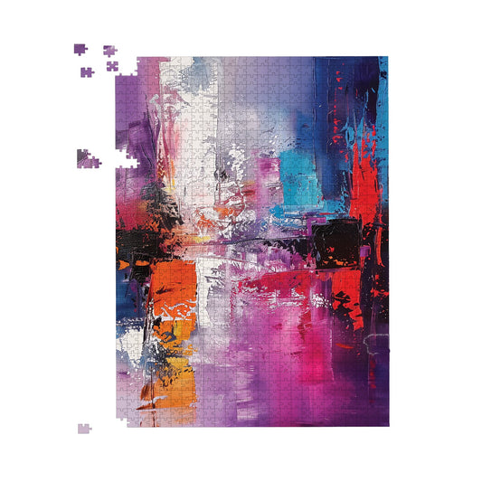 Vibrant Metropolis: A Palette Of Emotions Jigsaw Puzzle